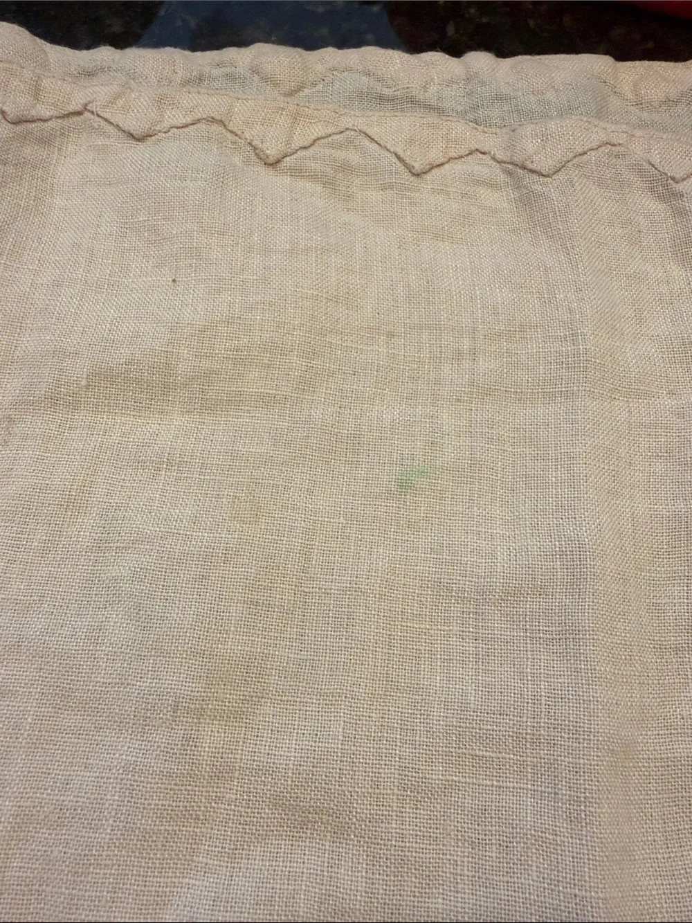 Anthropologie Linen Napkins Blush Pink and Mustard